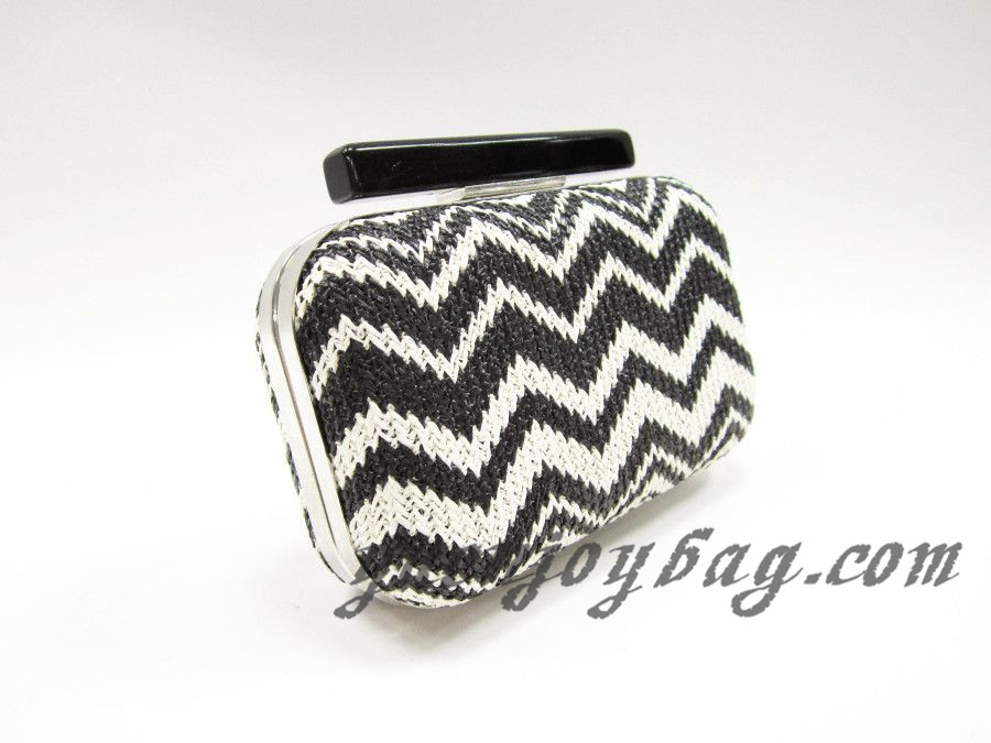 black and white clutch purse